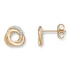 Diamonds By Frisenberg – Ørepynt i gult gull 14K/585 med diamanter ialt 0,02 ct tw/si1