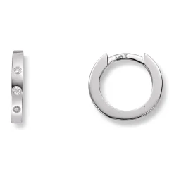 Diamonds by Frisenberg – Øreringer i hvitt gull med diamanter – totalt 0,03 ct