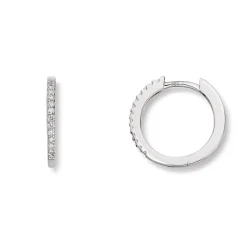 Diamonds by Frisenberg – Øreringer i hvitt gull med diamanter – totalt 0,12 ct- Bestselger