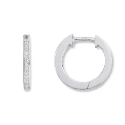 Diamonds by Frisenberg – Øreringer i hvitt gull med diamanter – totalt 0,14 ct