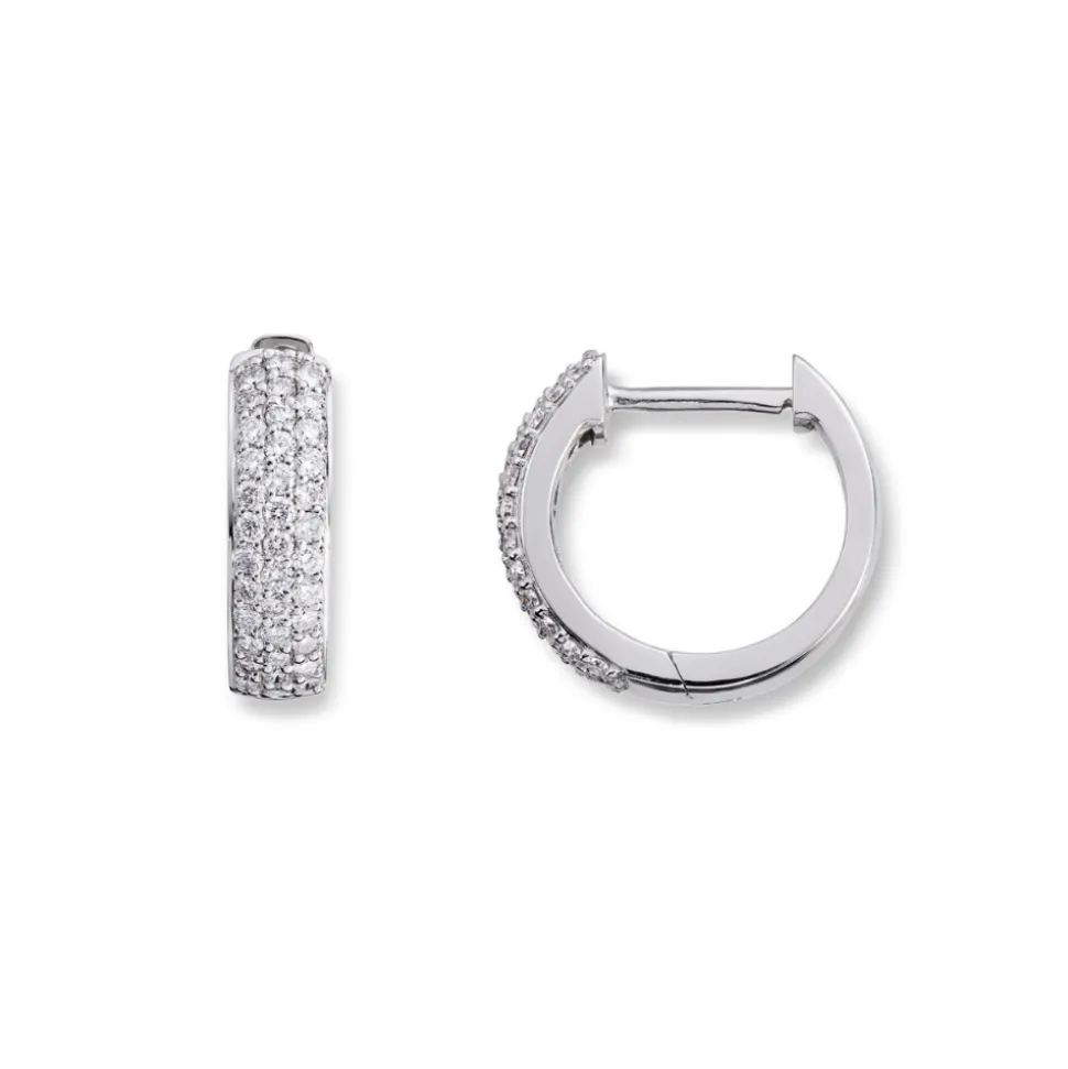 Diamonds by Frisenberg – Øreringer i hvitt gull med diamanter – totalt 0,35 ct