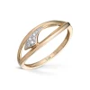 Diamonds by Frisenberg – Ring i gult gull med diamanter, 0,04ct TW/SI