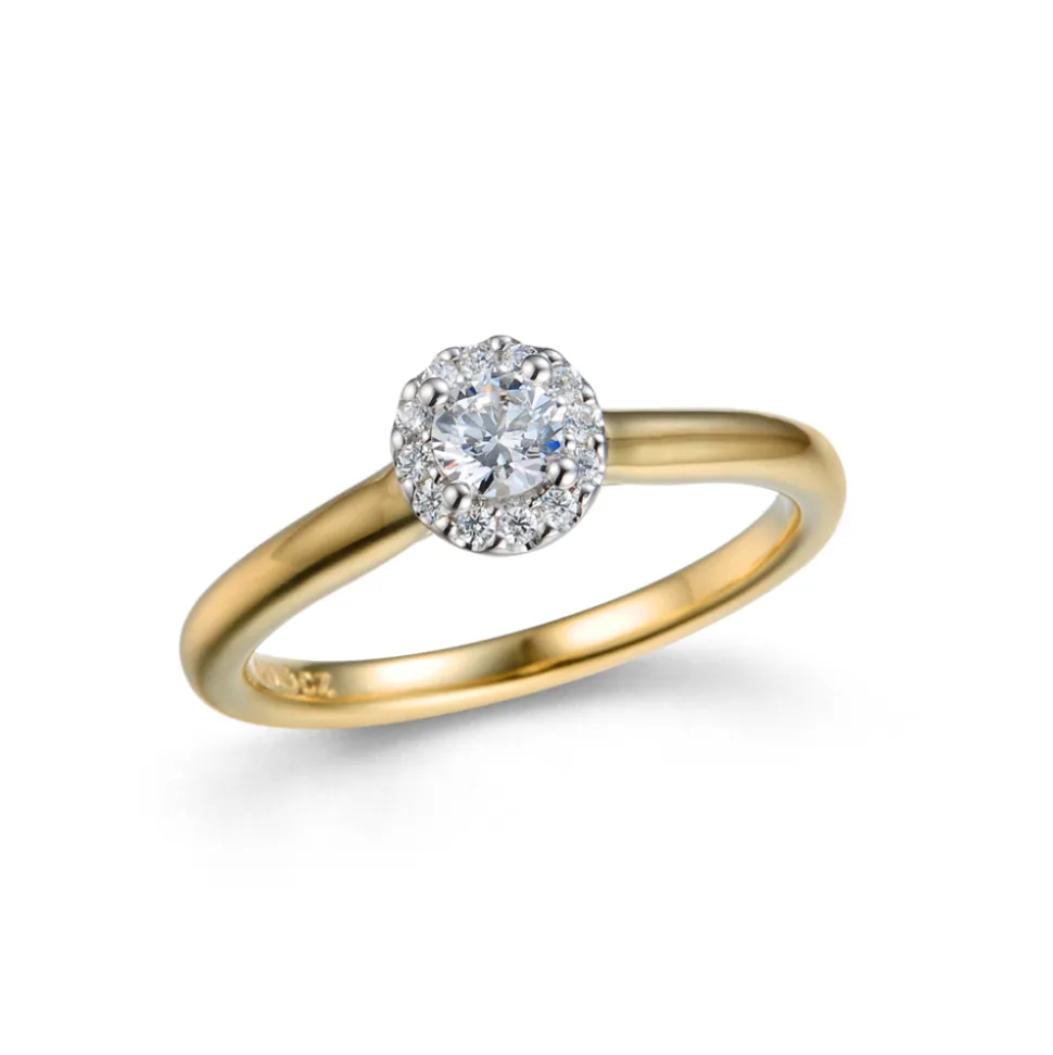 Diamonds by Frisenberg – Ring i gult gull med diamanter