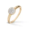Diamonds by Frisenberg – Ring i gult gull med ialt 0,15 ct diamanter