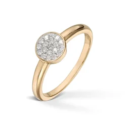 Diamonds by Frisenberg – Ring i gult gull med ialt 0,15 ct diamanter