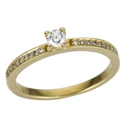 Diamonds by Frisenberg – Ring i gult gull med diamanter