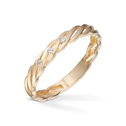 Diamonds by Frisenberg – Ring i gult gull med diamanter