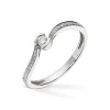 Diamonds by Frisenberg – Ring i hvitt gull ialt 0,16 ct diamanter