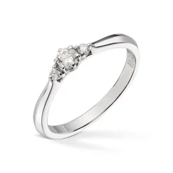Diamonds by Frisenberg – Ring i hvitt gull ialt 0,19 ct diamanter