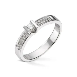 Diamonds by Frisenberg – Ring i hvitt gull ialt 0,19 ct diamanter