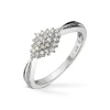 Diamonds by Frisenberg – Ring i hvitt gull ialt 0,24 ct diamanter