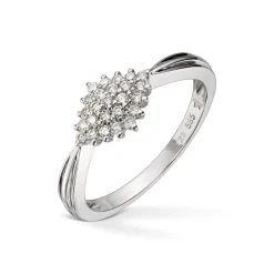 Diamonds by Frisenberg – Ring i hvitt gull ialt 0,24 ct diamanter