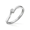 Diamonds by Frisenberg – Ring i hvitt gull med 0,09 ct diamant