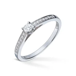 Diamonds by Frisenberg – Ring i hvitt gull med diamanter 0,18 ct tw/si1