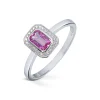 Diamonds by Frisenberg – Ring i hvitt gull med rosa safir og 0,07 ct diamanter
