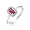 Diamonds by Frisenberg – Ring i hvitt gull med rubin og 0,07 ct diamanter