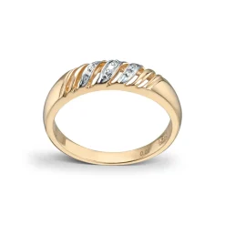 Diamonds by Frisenberg – Ring i gult gull med 1 x 0,01 ct diamant