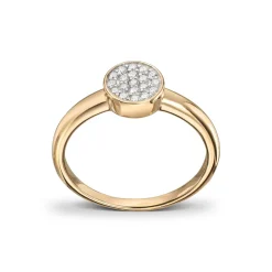 Diamonds by Frisenberg – Ring i gult gull med ialt 0,15 ct diamanter