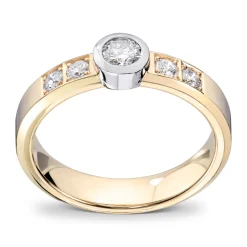 Diamonds by Frisenberg – Ring i gult gull med diamanter – Totalt 0,4 ct
