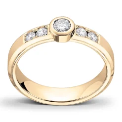 Diamonds by Frisenberg – Ring i gult gull med diamanter – Totalt 0,45 ct
