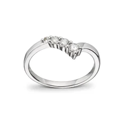 Diamonds by Frisenberg – Ring i hvitt gull ialt 0,24 ct diamanter