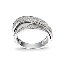 Diamonds by Frisenberg – Ring i hvitt gull med totalt 0,56 ct diamanter