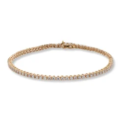 Diamonds by Frisenberg – Tennis armbånd i gult gull m/ 78 diamanter ialt 2,36 ct TW/SI