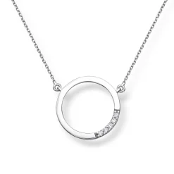 Diamonds By Frisenberg- Anheng i hvitt gull 585  med diamanter og kjede i hvitt gull 585