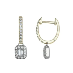 Diamonds by Frisenberg -Diamantøreringer i gult gull 14K med diamanter ialt 0,57 ct TW/SI1