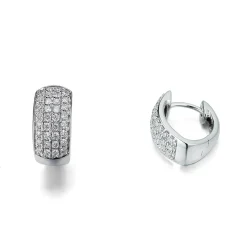 Diamonds by Frisenberg -Diamantøreringer i hvitt gull 14K med diamanter ialt 0,43 ct TW/SI1