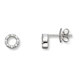 Diamonds by Frisenberg -Diamantørestikk i hvitt gull 14K med diamanter ialt 0,14ct TW/SI1