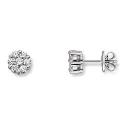 Diamonds by Frisenberg -Diamantørestikk i hvitt gull 14K med diamanter ialt 0,67 ct TW/SI1