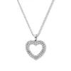 Diamonds by Frisenberg -Diamanthjerte anheng i hvitt gull 14K med diamanter ialt 1,00 ct TW/SI1
