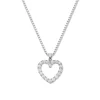 Diamonds by Frisenberg -Diamanthjerte anheng i hvitt gull 14K med diamanter ialt 4,00 ct TW/SI1