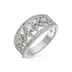 Diamonds by Frisenberg -Diamantring i hvitt gull og diamanter ialt 1,00 ct TW/SI1
