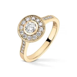 Diamonds By Frisenberg- Gult gull 14K ring – Håndlaget på eget verksted på Lillehammer