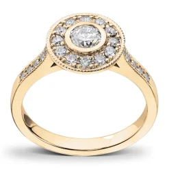 Diamonds By Frisenberg- Gult gull 14K ring – Håndlaget på eget verksted på Lillehammer