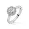 Diamonds By Frisenberg- Hvitt gull 14K ring- Håndlaget på eget verksted på Lillehammer