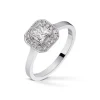 Diamonds By Frisenberg- Hvitt gull 14K ring- Håndlaget på eget verksted. Ialt 0,66 carat