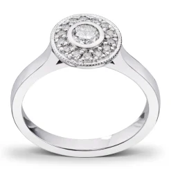 Diamonds By Frisenberg- Hvitt gull 14K ring- Håndlaget på eget verksted på Lillehammer