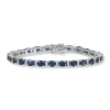 Diamonds by Frisenberg -Safir og diamant armlenke i hvitt gull