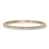 Diamonds By Frisenberg- Tennis armbånd i gult gull 585  med diamanter ialt hele 2,80 ct TW/SI1. NB: Elastisk armbånd
