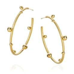 Dulong – Delphis creoler i 18k gult gull – 33 mm