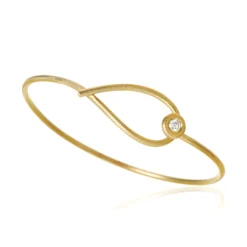 Dulong – Kharisma armring i 18k gult gull med diamant