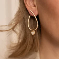 Dulong – Kharisma Galaxy ørepynt i 18k gult gull med diamanter – Stor
