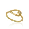 Dulong – Kharisma ring i 18k gult gull med diamant