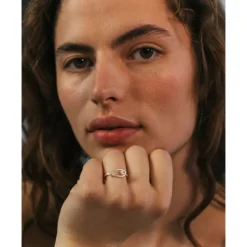 Dulong – Kharisma ring i 18k gult gull med diamant