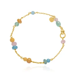 Dulong – Piccolo armbånd i 18k gult gull med sort diamant – Melrose