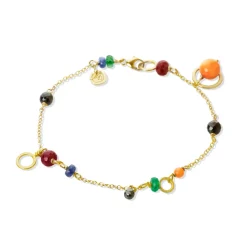 Dulong – Piccolo armbånd i 18k gult gull med sort diamant – Sunset