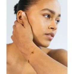 Dulong – Piccolo armbånd i 18k gult gull – Tiger’s eye